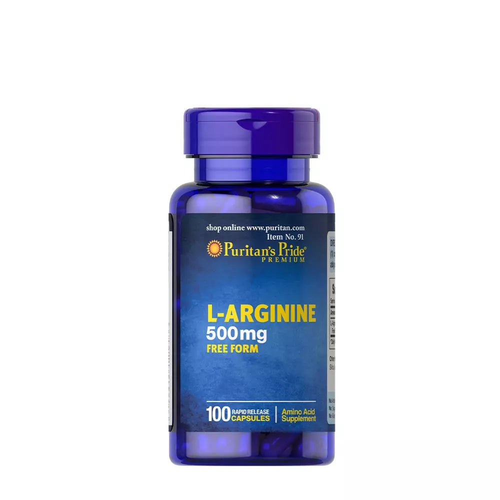 Puritan's Pride L - Arginine 500 mg (100 Capsules) - RX Supplements