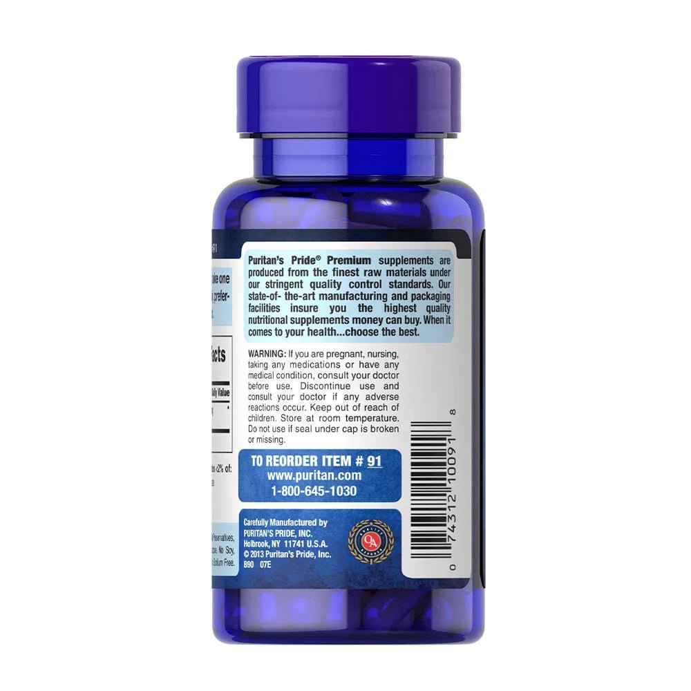 Puritan's Pride L - Arginine 500 mg (100 Capsules) - RX Supplements