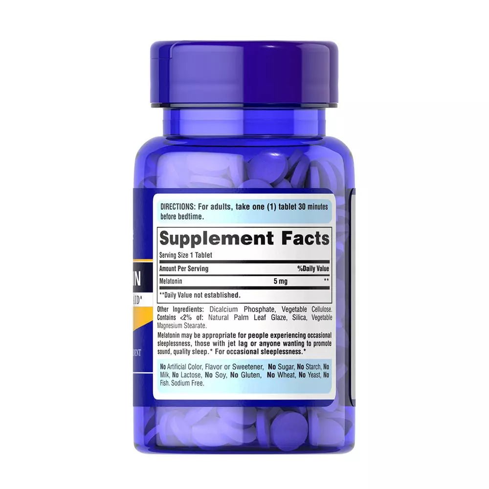 Puritan's Pride Melatonin 5 mg (120 Tablets) - RX Supplements
