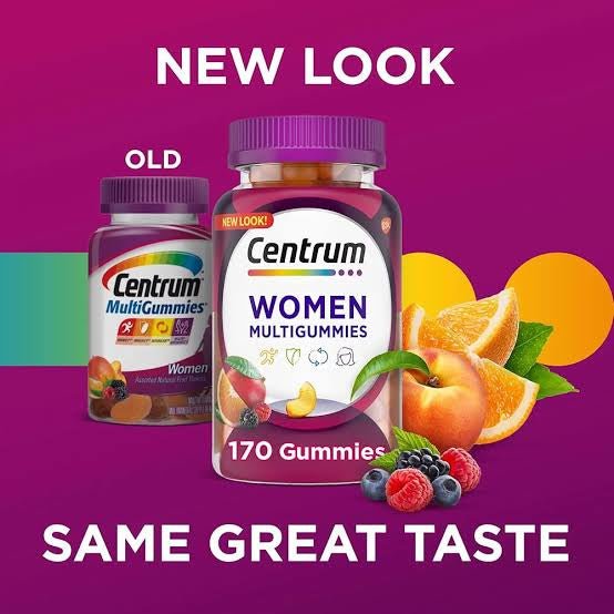 Centrum Woman Multivitamin (170 Gummies) - 3 Months Supply - RX Supplements
