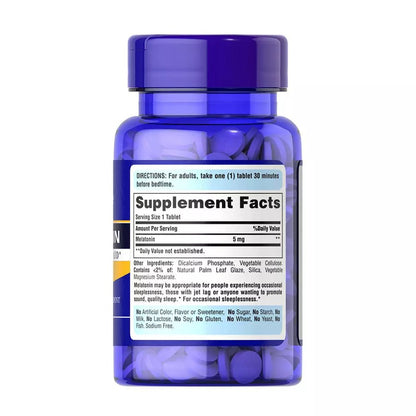 Puritan's Pride Melatonin 5 mg (120 Tablets) - RX Supplements